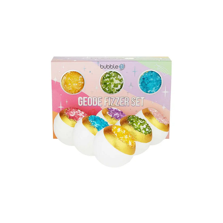 Coffret cadeau Rainbow Geode Bath Fizzer (6x100g)