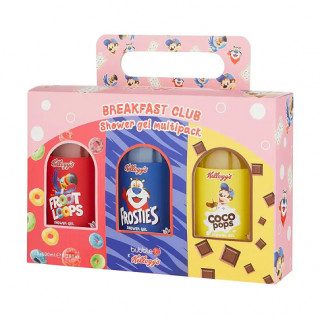 Coffret cadeau de gel douche Kellogg's Breakfast Club (3 x 100 ml)