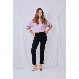Pantalon straight-leg en couleur ( Coupe droite )