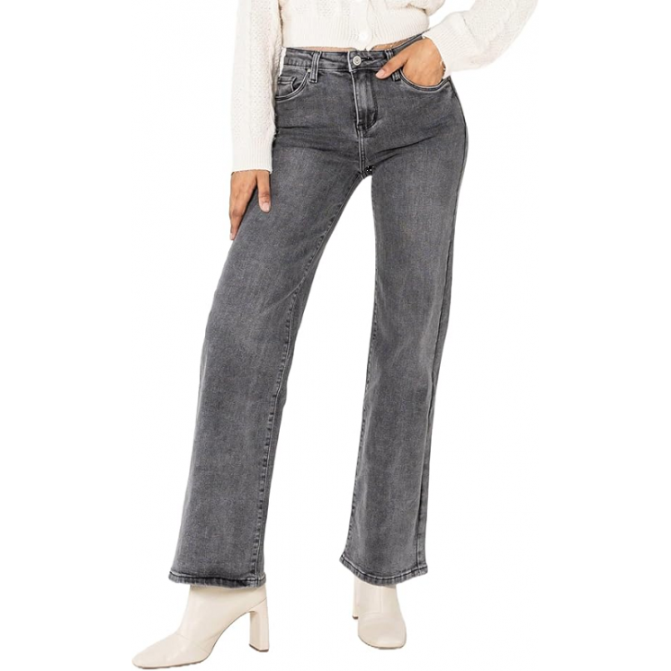 Jean bootcut gris