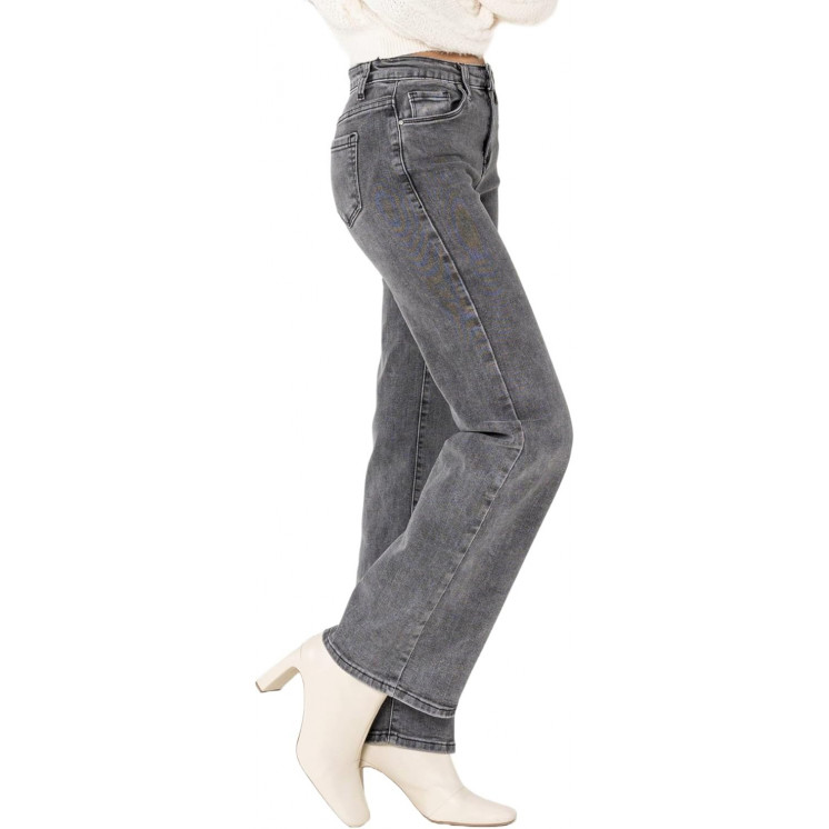 Jean bootcut gris